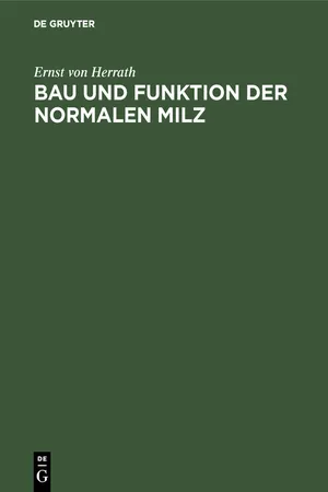 Bau und Funktion der normalen Milz