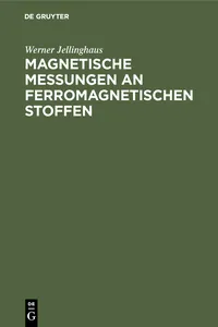 Magnetische Messungen an ferromagnetischen Stoffen_cover