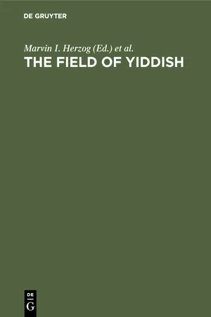 The field of yiddish