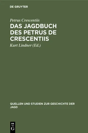 Das Jagdbuch des Petrus de Crescentiis