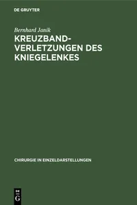 Kreuzbandverletzungen des Kniegelenkes_cover