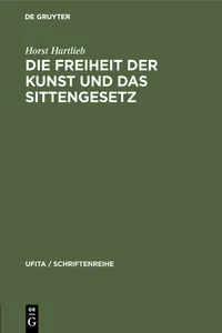 Die Freiheit der Kunst und das Sittengesetz_cover