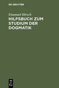 Hilfsbuch zum Studium der Dogmatik_cover