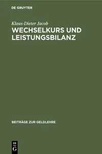 Wechselkurs und Leistungsbilanz_cover