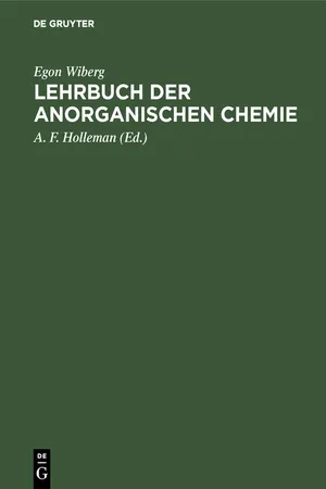 Lehrbuch der anorganischen Chemie