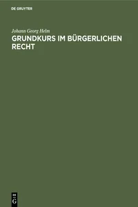 Grundkurs im Bürgerlichen Recht_cover