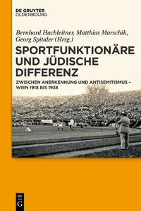 Sportfunktionäre und jüdische Differenz_cover