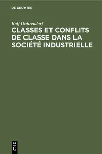 Classes et conflits de classe dans la société industrielle_cover