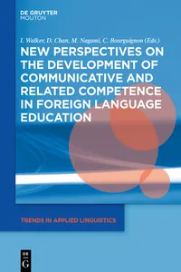 New Perspectives on the Development of Communicative and Related Competence in Foreign Language Education_cover