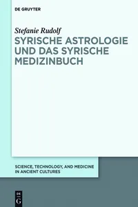 Syrische Astrologie und das Syrische Medizinbuch_cover