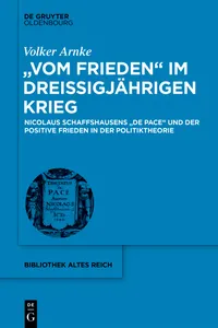 "Vom Frieden" im Dreißigjährigen Krieg_cover