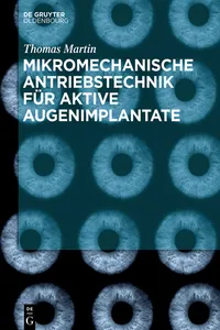 Mikromechanische Antriebstechnik für aktive Augenimplantate_cover