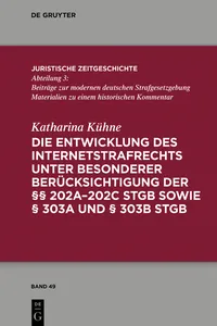 Die Entwicklung des Internetstrafrechts_cover