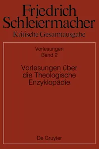 Vorlesungen über die Theologische Enzyklopädie_cover