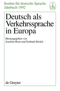 Deutsch als Verkehrssprache in Europa_cover