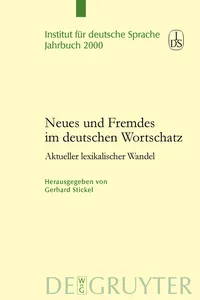 Neues und Fremdes im deutschen Wortschatz_cover