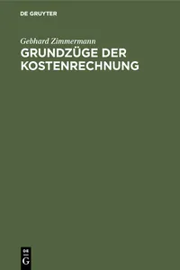 Grundzüge der Kostenrechnung_cover