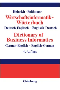 Wirtschaftsinformatik-Wörterbuch - Dictionary of Economic Informatics_cover