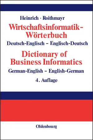 Wirtschaftsinformatik-Wörterbuch - Dictionary of Economic Informatics