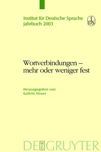 Wortverbindungen - mehr oder weniger fest_cover