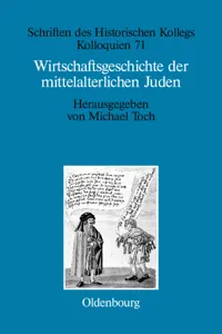 Wirtschaftsgeschichte der mittelalterlichen Juden_cover