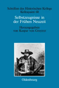 Selbstzeugnisse in der Frühen Neuzeit_cover