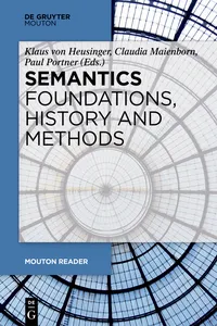 Semantics - Foundations, History and Methods_cover