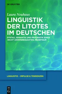 Linguistik der Litotes im Deutschen_cover