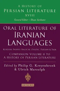 Oral Literature of Iranian Languages: Kurdish, Pashto, Balochi, Ossetic, Persian and Tajik: Companion Volume II_cover