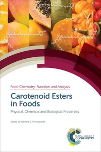 Carotenoid Esters in Foods_cover