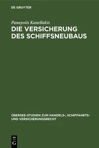 Die Versicherung des Schiffsneubaus_cover