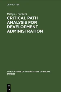 Critical path analysis for development administration_cover