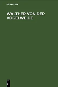 Walther von der Vogelweide_cover