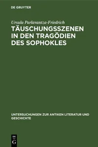 Täuschungsszenen in den Tragödien des Sophokles_cover