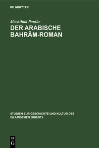 Der arabische Bahrām-Roman_cover