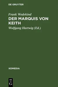 Der Marquis von Keith_cover