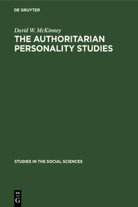 The authoritarian personality studies_cover