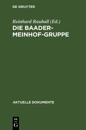 Die Baader-Meinhof-Gruppe