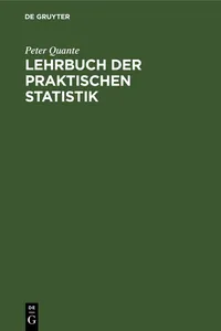 Lehrbuch der praktischen Statistik_cover