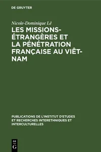 Les missions-étrangères et la pénétration française au Viêt-Nam_cover