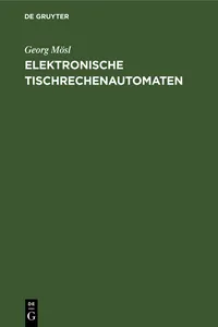 Elektronische Tischrechenautomaten_cover