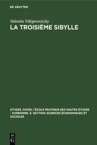 La troisième Sibylle_cover