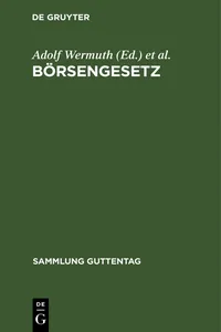 Börsengesetz_cover