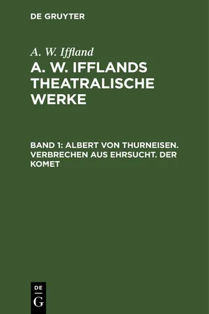 Albert von Thurneisen. Verbrechen aus Ehrsucht. Der Komet