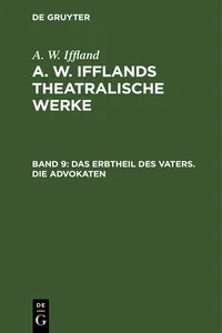 Das Erbtheil des Vaters. Die Advokaten_cover