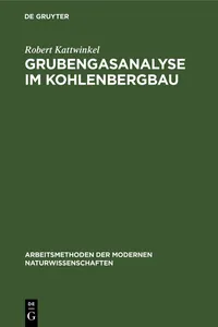 Grubengasanalyse im Kohlenbergbau_cover