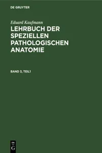 Eduard Kaufmann: Lehrbuch der speziellen pathologischen Anatomie. Band 3_cover