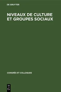 Niveaux de culture et groupes sociaux_cover