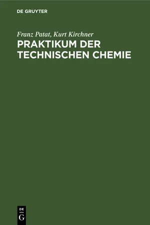 Praktikum der technischen Chemie