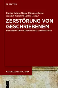 Zerstörung von Geschriebenem_cover